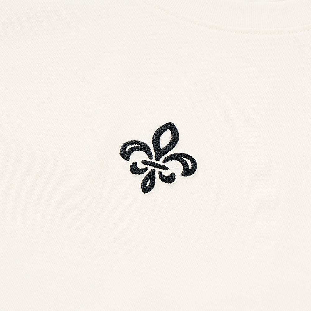 刺繡鳶尾花LOGO短袖T恤(1913066-032)
