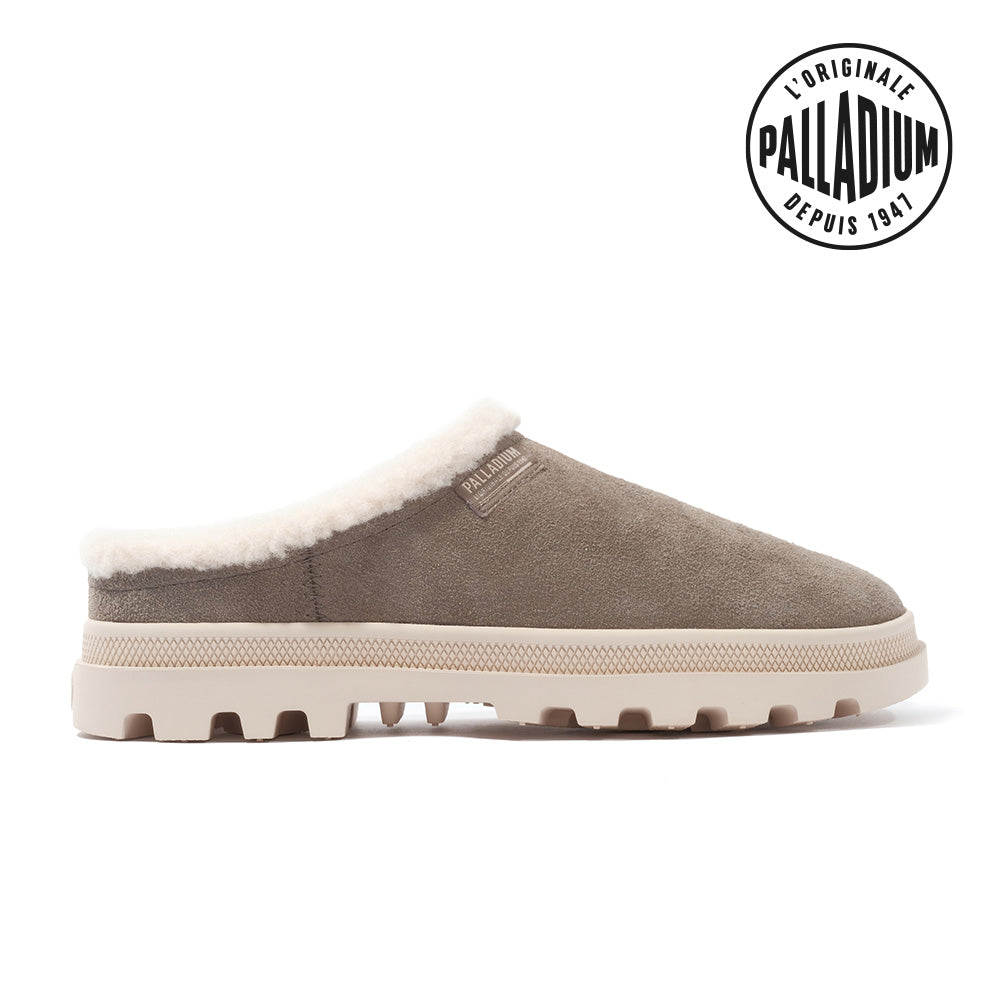 PALLADUNE MULE WARM絨毛麂皮巧克力厚底鞋(74337-377-M)