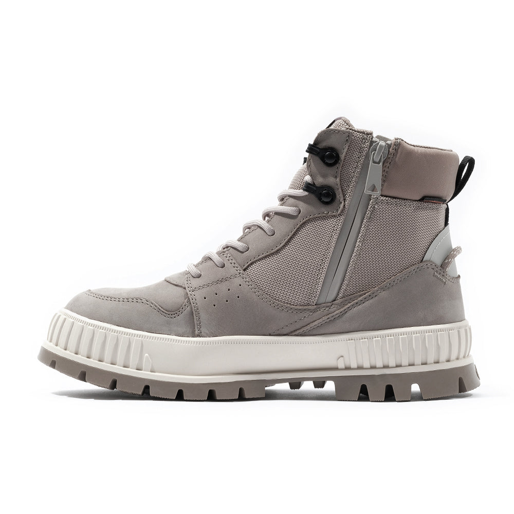 PALLADIUM PALLASHOCK WPN ZIP厚底巧克力橘標防水靴(74352-075-M