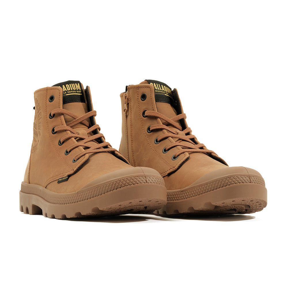 PAMPA CONTINENTAL LTH皇家恩菲爾德聯名經典皮革軍靴(74373-203-M)