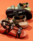 OFFSANDAL STRAP 輕量EVA鑽石菱紋織帶涼鞋(74682-343-M)